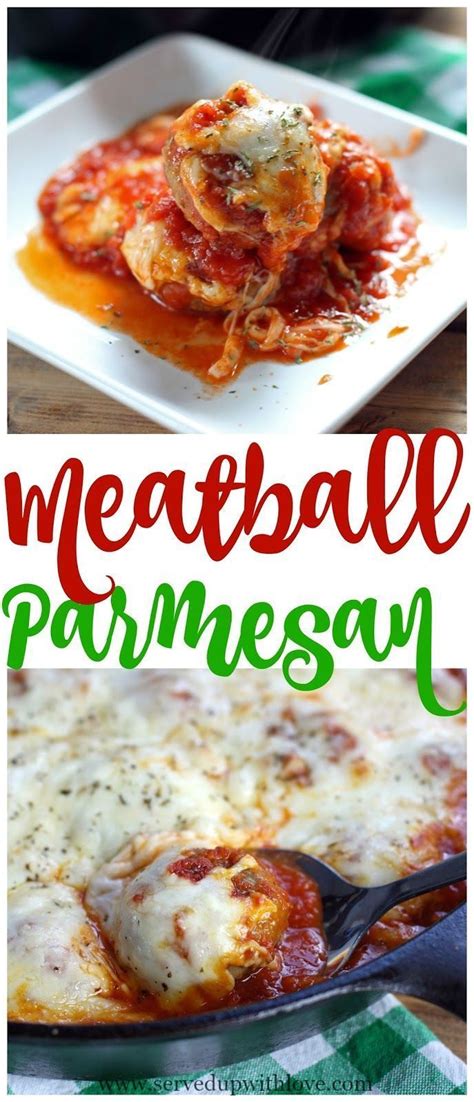 Baked Meatball Parmesan Recipe Recipes Supper Recipes Food