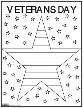 Memorial day coloring page tomb of the unknowns. Veterans Day Coloring Page {FREEBIE} by Innovative Teacher ...