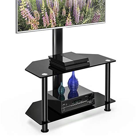 Fitueyes Floor Corner Tv Stand With Mount And Height Adjustable Tv