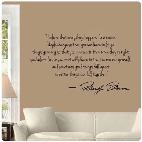 Marilyn Monroe Quotes Wall Decals