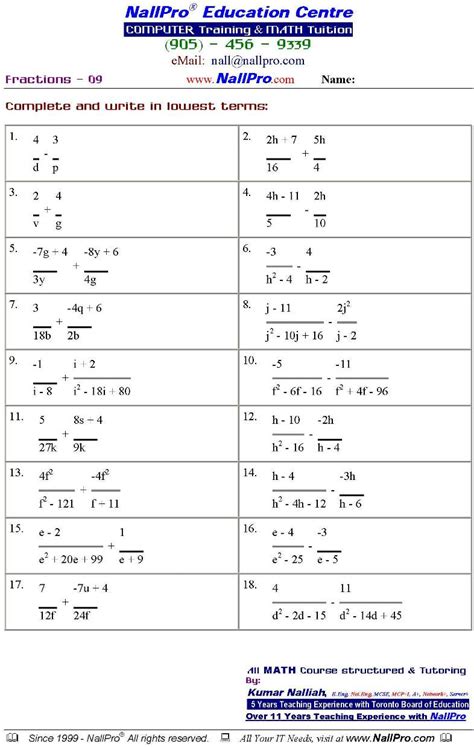 Grade 10 Applied Math Worksheets Pdf Worksheets 10downingnyc