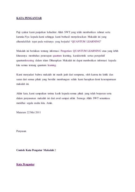 Contoh Kata Pengantar Tugas Akhir - darelowiki