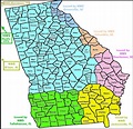 Zip Codes Georgia Map - Cities And Towns Map
