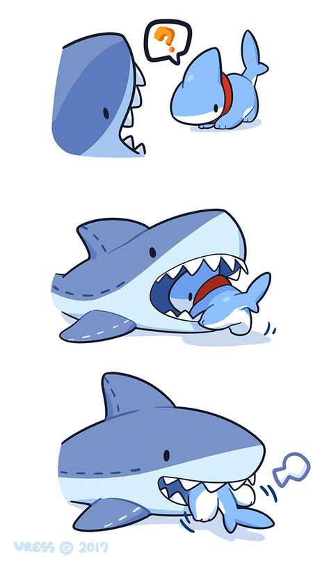 7 Mejores Imágenes De Baby Shark Tiburones Tiburón Lindo Dibujos Kawaii
