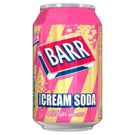 Barr Cream Soda 330ml 24 Pack At Mighty Ape Nz