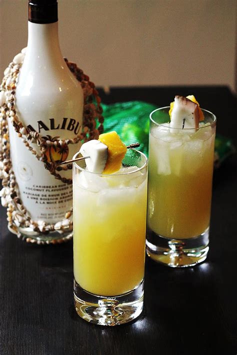 1 oz advocaat liqueur 1/2 oz malibu® coconut rum 1 splash southern comfort® peach liqueur 2 oz pineapple juice. Top 10 Coconut Rum Drinks with Recipes | Only Foods
