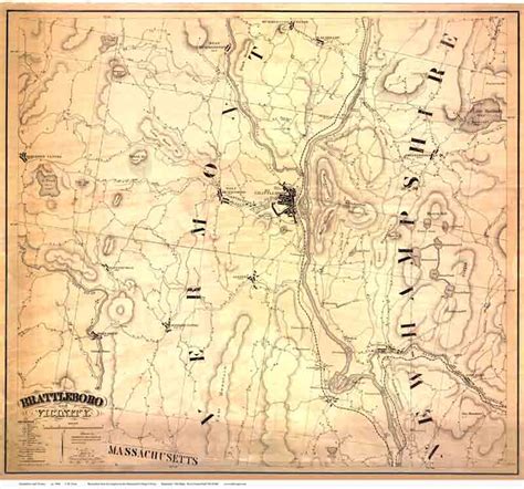 Old Maps Of Brattleboro Vt