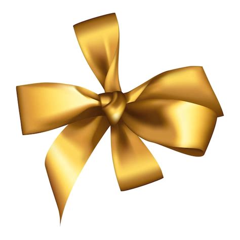 Premium Vector Vector Gold Ribbons And Bows For Wrapping Present Box
