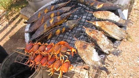 Authentic thai and lao cuisine. asian street food - wild food in thai laos market - laos ...