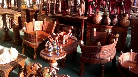 Handcrafted Wood Furniture From Rajasthan Youtube
