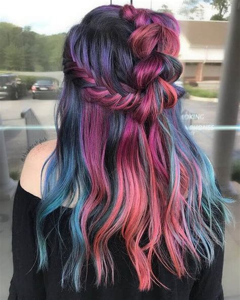 50 Stunning Rainbow Hair Color Styles Trending In 2020