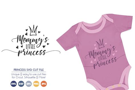 Mommys Little Princess Svg Cut Files