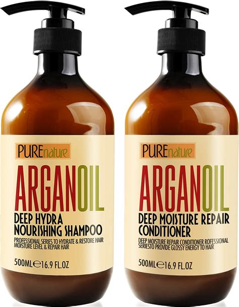 Amazon Com Argan Oil Shampoo And Conditioner Set Moisturizing