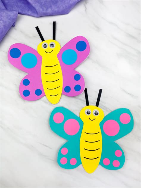 Butterfly Card Craft For Kids