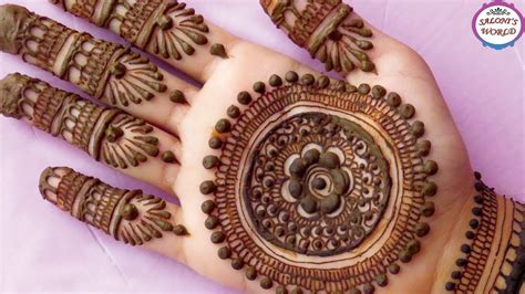 Have a glance on the images below. Gol Tikki Mehndi Designs For Back Hand Images - Easy Round ...