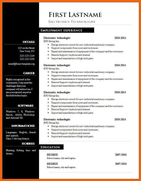 This means avoiding overly wordy sentences and abbreviations where appropriate. Inspiring Cv Template Microsoft Word 2007 Free Download ...