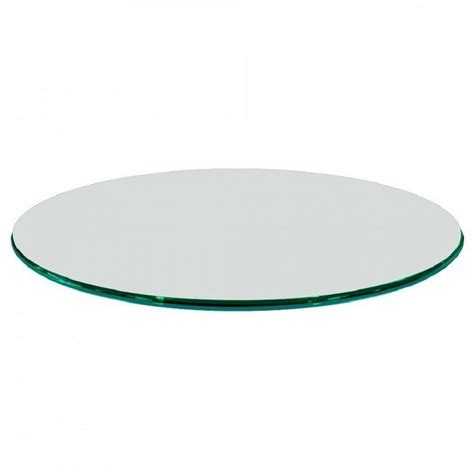 Clear round glass table top, 1/2 in. Fab Glass and Mirror 40 in. Clear Round Glass Table Top, 1/2 in. Thickness Tempered Ogee Edge ...