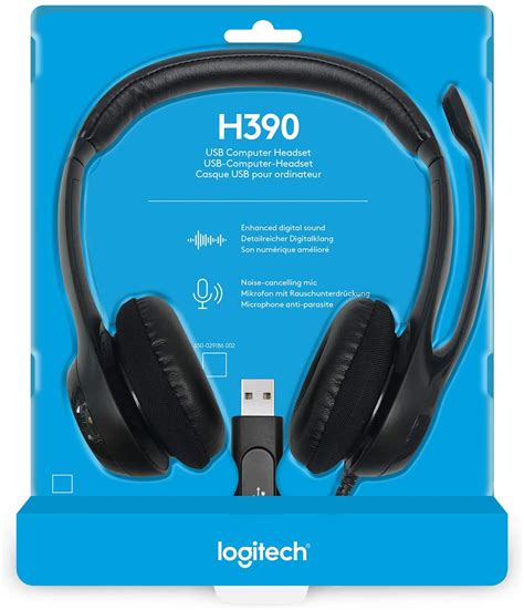 Logitech USB Headset H390 With Noise Cancelling Mic Lazada PH