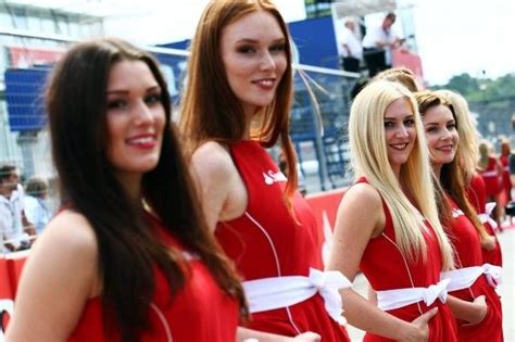 our grid girls at the german formula 1 grand prix at hockenheimring