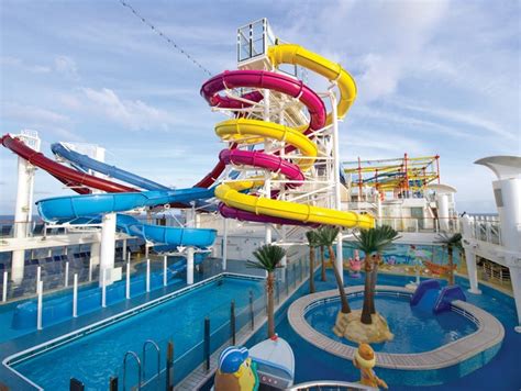 Whether it's a morning cup of coffee, a decadent the h2o zone integrates colorful sculptures around a series of sprinklers, jets and water cannons that guests can use to soak each other. The most outrageously fun water slides at sea