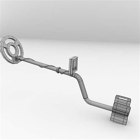 Metal Detector 3d Model 3ds Fbx Blend Dae