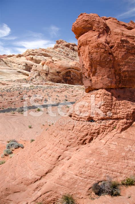 Red Rocks In Nevada Desert Stock Photo Royalty Free Freeimages