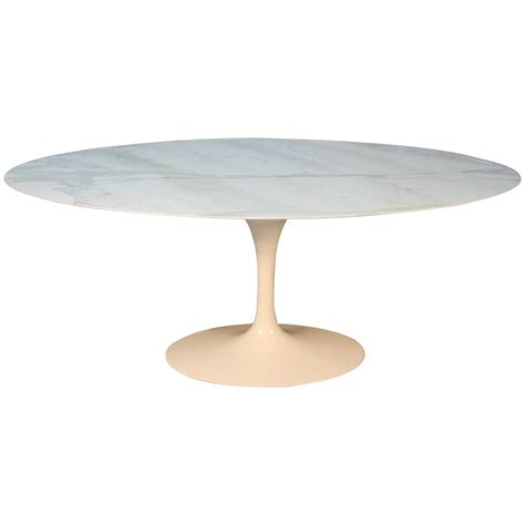 saarinen oval marble top dining table at 1stdibs