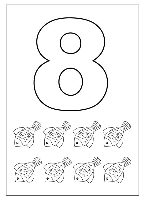 Number 8 Coloring Sheet Freeda Qualls Coloring Pages