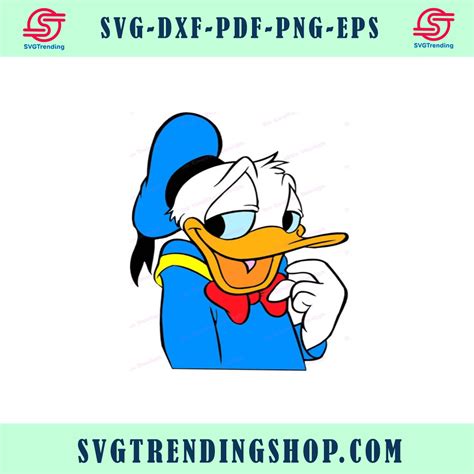 Donald Duck Svg 19 Svg Dxf Cricut Silhouette Cut File Instant