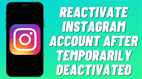 How To Reactivate Instagram Account After Temporarily Deactivated Youtube