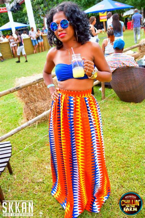 Maxiskirt Africanprint Summer Days Jamaica Maxi Skirt Fashion High Waisted Skirt