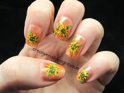 Creative Nail Design By Sue Fall Into Autumn Challenge