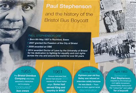 Racial discrimination was entirely legal in britain right up to the late 1960s. October: Paul Stephenson hub | News | University of Bristol