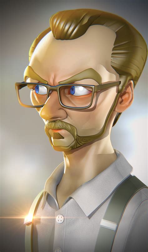 Simon Pegg Caricature Zbrushcentral