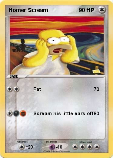 Pokémon Homer Scream Fat My Pokemon Card