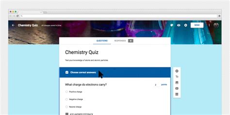 First think first before you can create any form or using google docs you have to log in first. Give feedback faster with Quizzes in Google Forms