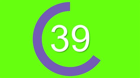 Circular Countdown Timer Greenscreen 60 Seconds Free Download Youtube
