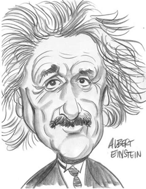 Caricatures Of Albert Einstein By Artists From About Faces Entertainment