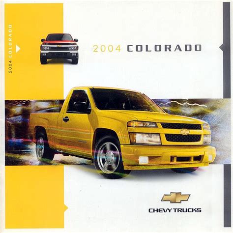 Chevrolet Colorado Sales Brochures 2004 2012 Chevrolet Colorado