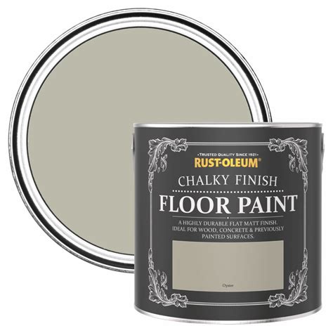 Rust Oleum Grey Scratch Proof Floor Paint In Matt Finish Oyster 25l