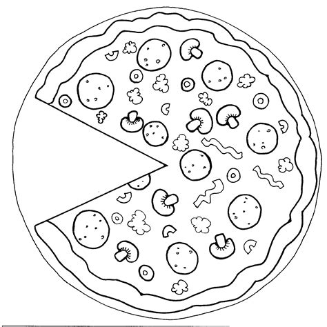 If you are addicted to pizza, now you can color it! Pizza Slice Drawing at GetDrawings | Free download