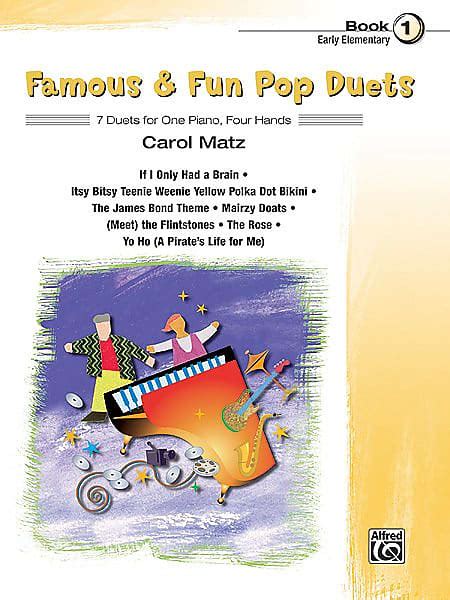 Famous And Fun Pop Duets Book 1 7 Duets For One Piano Four Reverb