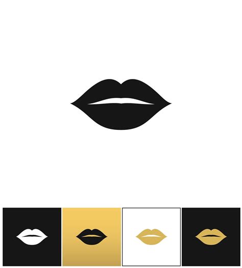 Female Lips Kiss Print Vector Icon By Microvector