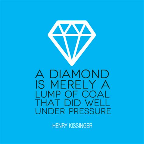 A Diamond Is Merely A Lump Of Coal Motivation Quote Pressure Success Motivation