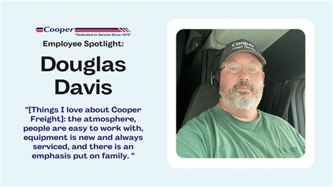 Employee Spotlight Douglas Davis Cooper Freight Service Inc