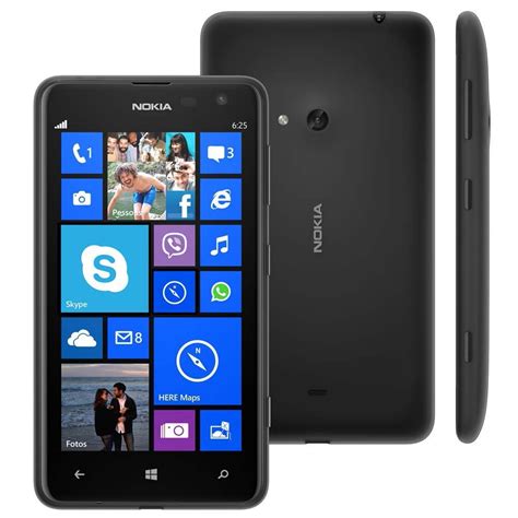 2 opiniones, características completas y 3 fotografías. Celular Desbloqueado Nokia Lumia 625 Preto com Windows ...