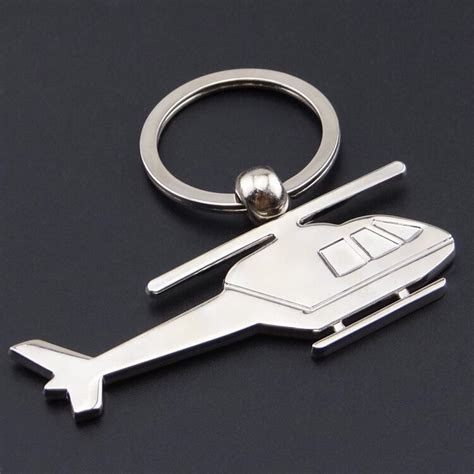 2015 Creative Helicopter Keychain Metal Key Chain Stainless Steel Key