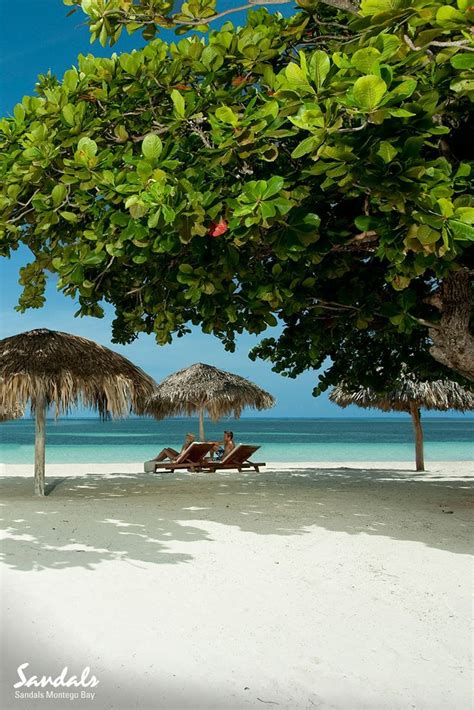 Perfect Shady Areas On On The Stunning Private Beach At Sandals Montego