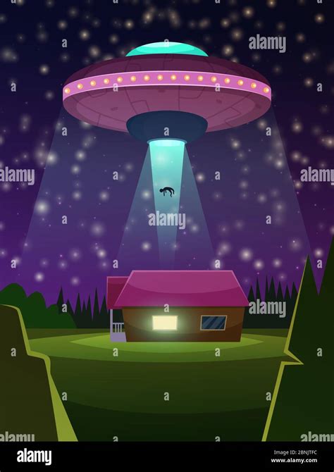 Ufo Haus Stock Vektorgrafiken Kaufen Alamy