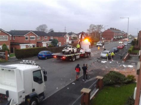 Horrific crash following police chase in Chadderton in early hours of